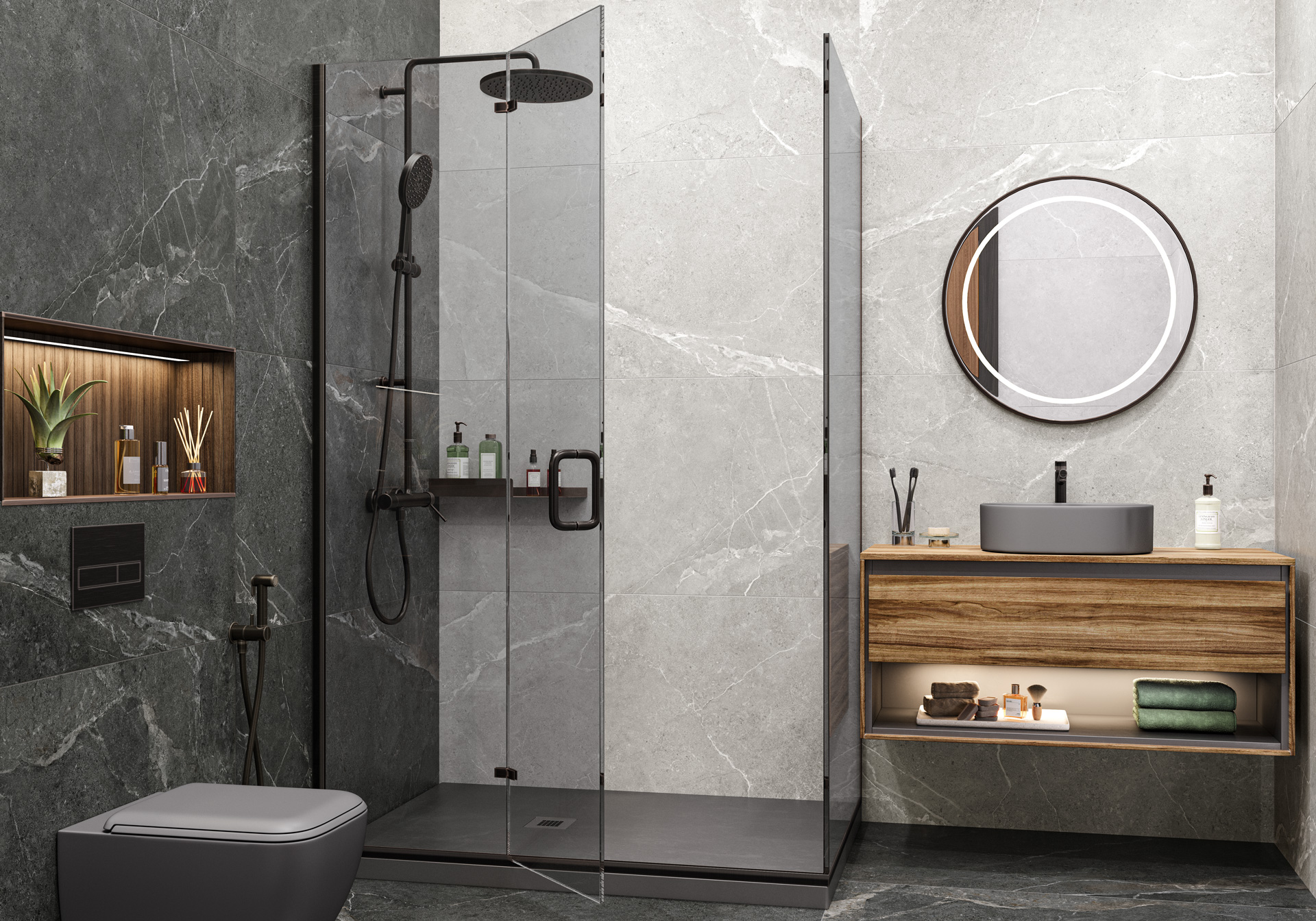 Фотография Коллекции Titanium Керамогранита и керамической плитки от производителя - Alma Ceramica, в интернет магазине Casa-Ceramica